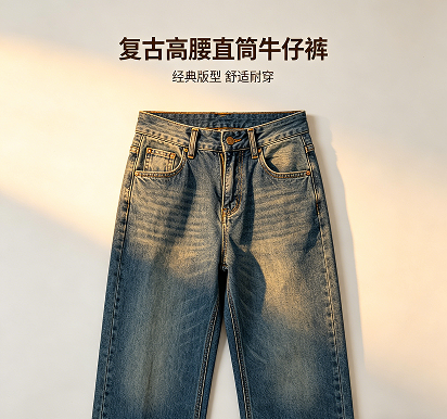 环保再生材料牛仔裤