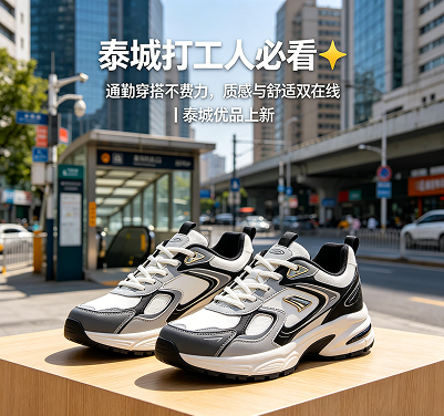 黑灰拼色厚底老爹鞋 增高透气运动休闲鞋